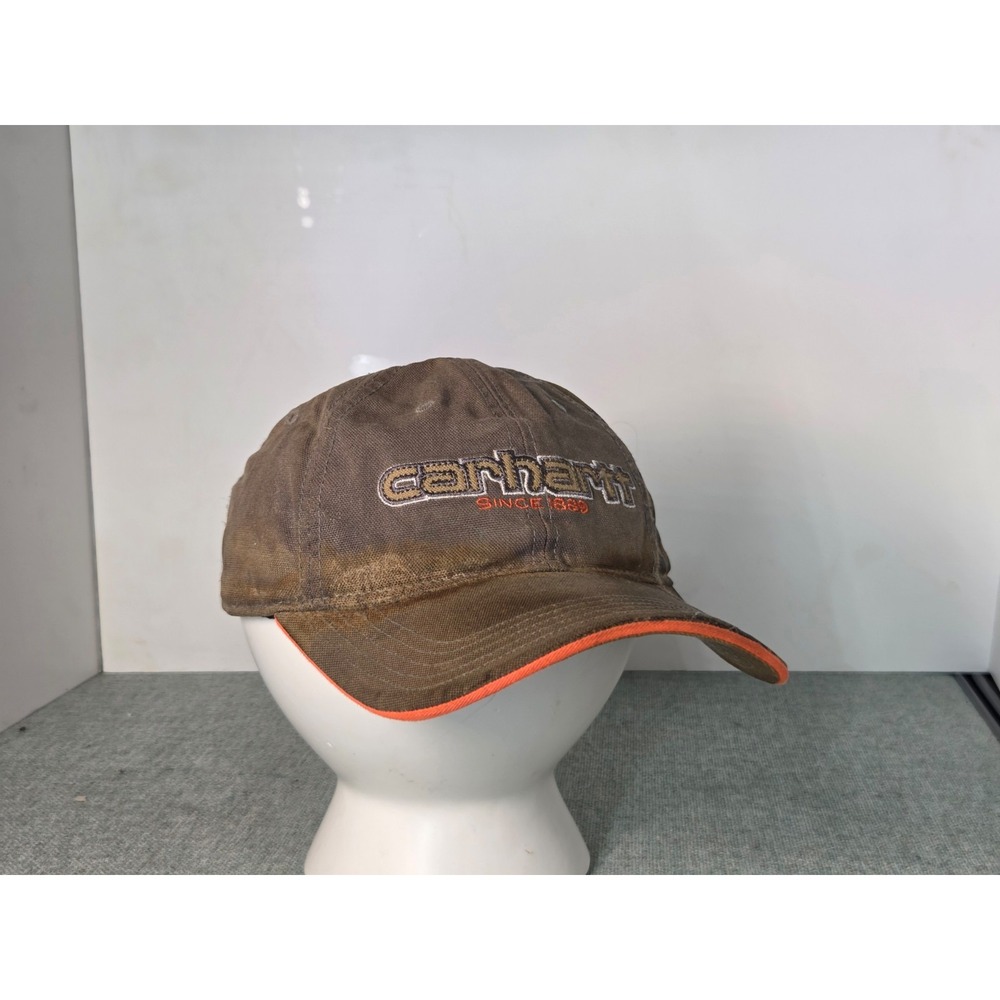 Carhartt Work Hat Cap Dirty Destroyed Distressed Strapback Camo Adjustable